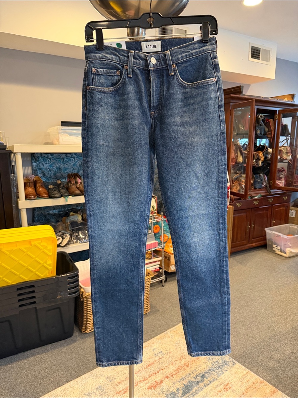 AGOLDE Cocktail Ankle Skinny Jeans Low Rise Skinny Size 24 NWT classic